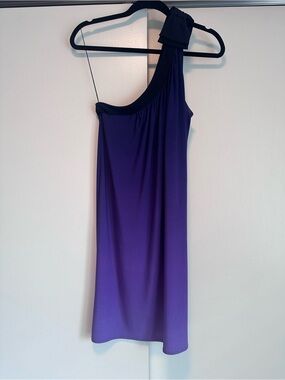 Morgan McFeeters One-Shoulder Purple Ombre Dress